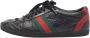 Gucci Vintage Pre-owned Leather sneakers Black Dames - Thumbnail 1