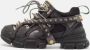 Gucci Vintage Pre-owned Leather sneakers Black Dames - Thumbnail 1