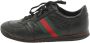 Gucci Vintage Pre-owned Leather sneakers Black Heren - Thumbnail 1