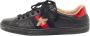Gucci Vintage Pre-owned Leather sneakers Black Heren - Thumbnail 1