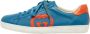Gucci Vintage Pre-owned Leather sneakers Blue Heren - Thumbnail 1