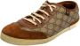 Gucci Vintage Pre-owned Leather sneakers Brown Dames - Thumbnail 1
