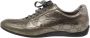 Gucci Vintage Pre-owned Leather sneakers Gray Dames - Thumbnail 1