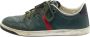 Gucci Vintage Pre-owned Leather sneakers Green Heren - Thumbnail 1