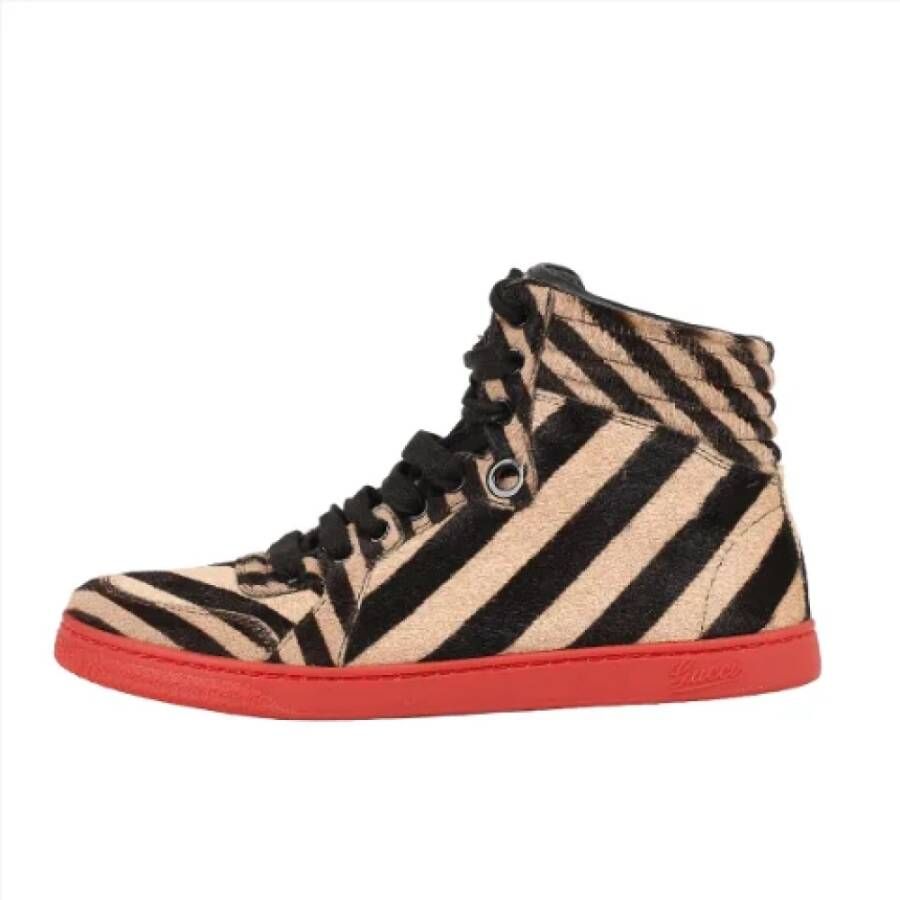 Gucci Vintage Pre-owned Leather sneakers Multicolor Dames