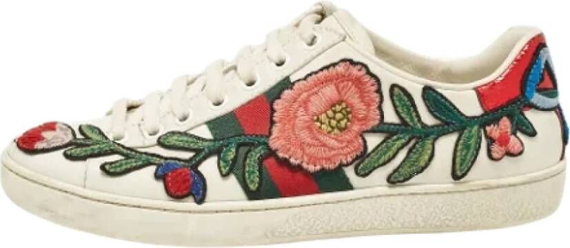 Gucci Vintage Pre-owned Leather sneakers Multicolor Dames