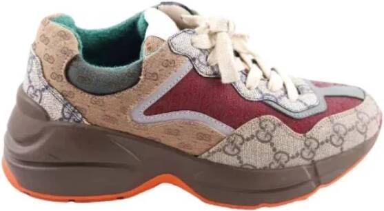 Gucci Vintage Pre-owned Leather sneakers Multicolor Dames