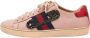 Gucci Vintage Pre-owned Leather sneakers Pink Dames - Thumbnail 1