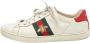 Gucci Vintage Pre-owned Leather sneakers White Dames - Thumbnail 1