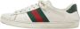 Gucci Vintage Pre-owned Leather sneakers White Heren - Thumbnail 1