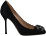 Gucci Vintage Pre-owned Satin heels Black Dames - Thumbnail 1