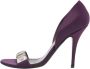 Gucci Vintage Pre-owned Satin heels Purple Dames - Thumbnail 1