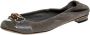 Gucci Vintage Pre-owned Suede flats Gray Dames - Thumbnail 1
