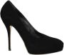 Gucci Vintage Pre-owned Suede heels Black Dames - Thumbnail 1