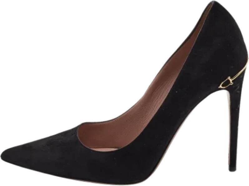 Gucci Vintage Pre-owned Suede heels Black Dames