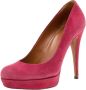 Gucci Vintage Pre-owned Suede heels Red Dames - Thumbnail 1