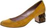 Gucci Vintage Pre-owned Suede heels Yellow Dames - Thumbnail 1