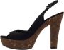 Gucci Vintage Pre-owned Suede sandals Black Dames - Thumbnail 1