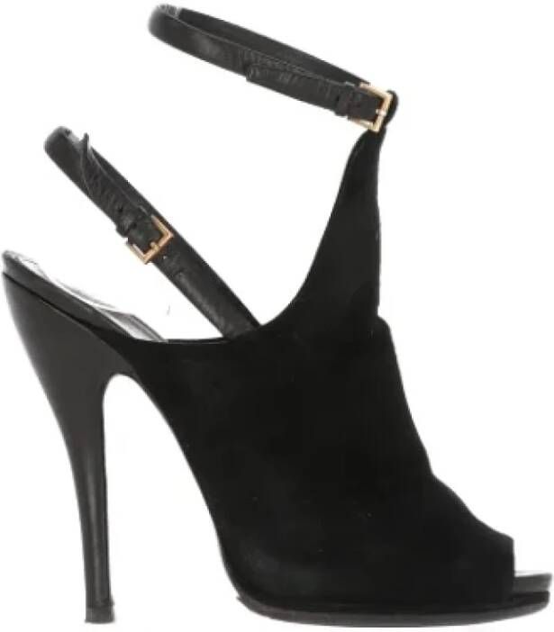 Gucci Vintage Pre-owned Suede sandals Black Dames