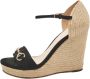 Gucci Vintage Pre-owned Suede sandals Black Dames - Thumbnail 1
