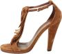 Gucci Vintage Pre-owned Suede sandals Brown Dames - Thumbnail 1
