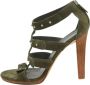 Gucci Vintage Pre-owned Suede sandals Green Dames - Thumbnail 1