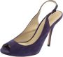 Gucci Vintage Pre-owned Suede sandals Purple Dames - Thumbnail 1