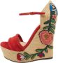 Gucci Vintage Pre-owned Suede sandals Red Dames - Thumbnail 1