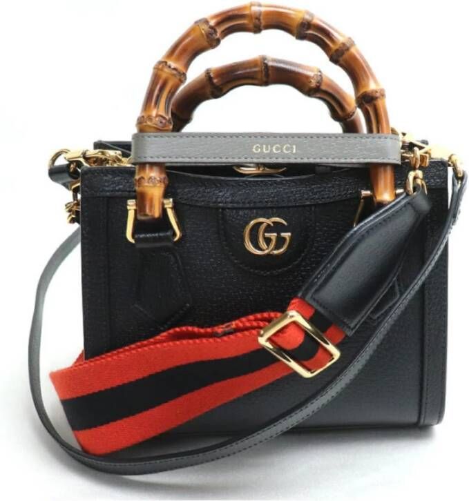 Gucci Vintage Tweedehands Gucci Bamboo 1947 Kleine Top Handtas