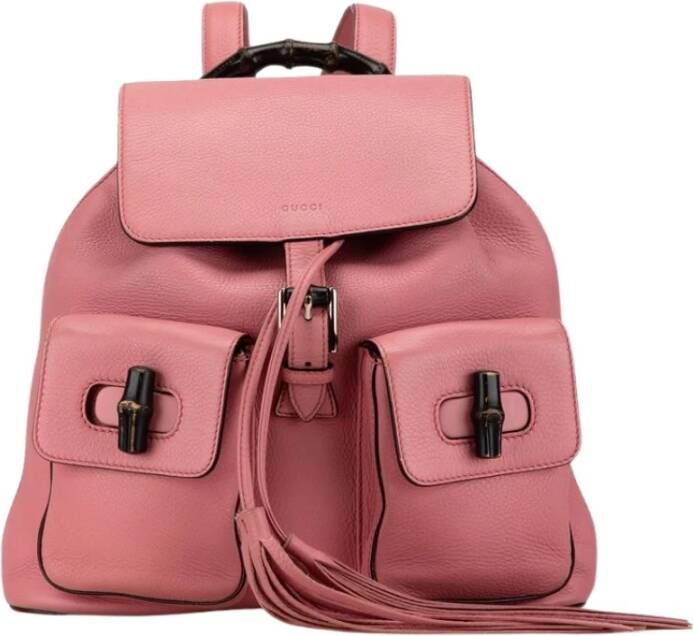 Gucci Vintage Tweedehands Gucci Bamboo Kleine Rugzak