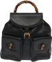Gucci Vintage Tweedehands Gucci Bamboo Leren Rugzak - Thumbnail 1