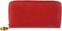 Gucci Vintage Tweedehands Gucci Bamboo ritsportemonnee rood leer - Thumbnail 1