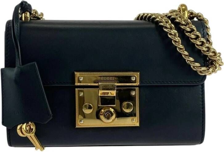 Gucci Vintage Tweedehands hangslot schoudertas kettingdetail