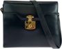 Gucci Vintage Tweedehands leren crossbody tas Gouden slot - Thumbnail 1