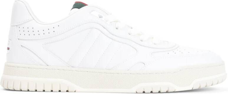 Gucci Witte Leren Sneakers Stijlvol Model White Heren