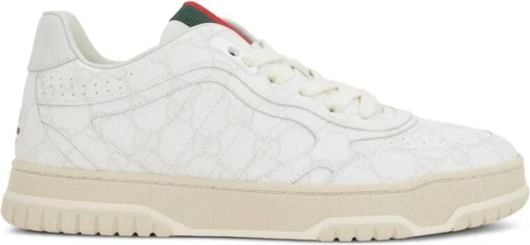 Gucci Witte Sneakers Re-Web Stijl