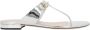 Gucci Zilver-tone Horsebit Flap Sandalen - Thumbnail 1