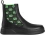 Gucci Leren High-Top Laarzen met Monogram Black Heren - Thumbnail 10
