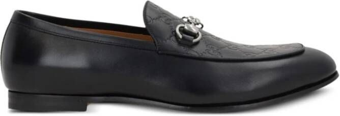 Gucci Zwarte Instapleren Schoenen met Horsebit Detail