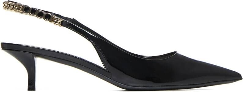 Gucci Zwarte Lakleren Slingback Pumps