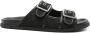 Gucci Zwarte Leren Dubbele Gesp Sandalen - Thumbnail 1
