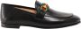 Gucci Zwarte Leren Loafer met Tricolor Detail Black Dames - Thumbnail 1