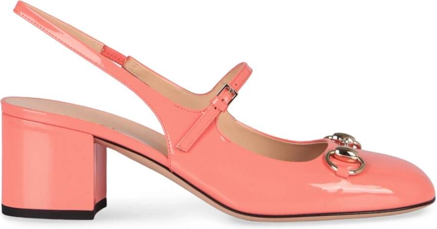 Gucci Zwarte Leren Slingback Pumps
