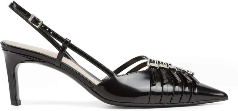Gucci Zwarte leren slingback pumps