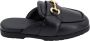 Gucci Zwarte sandalen met iconische metalen klem - Thumbnail 1