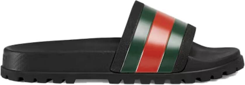 Gucci Zwarte Sandalen Stijlvol Comfortabel