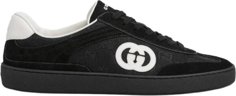 Gucci Zwarte Veterschoenen met Logodetail