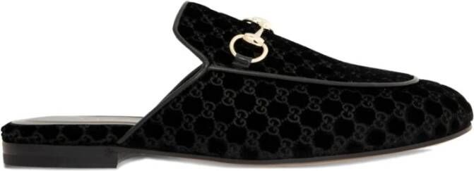 Gucci Zwarte Zijde & Nylon Sandalen