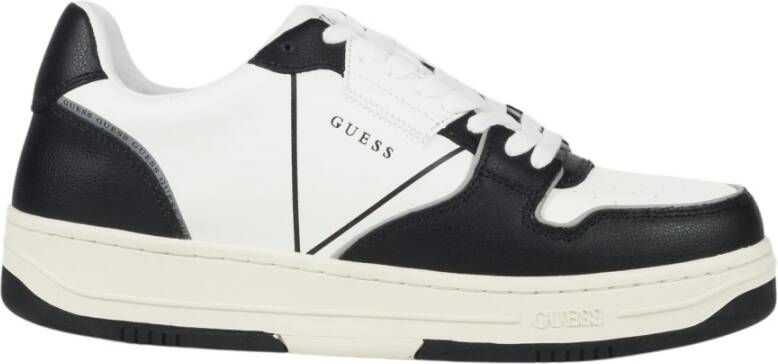 Guess Zwarte Leren Sneakers voor Heren Black Heren - Foto 3