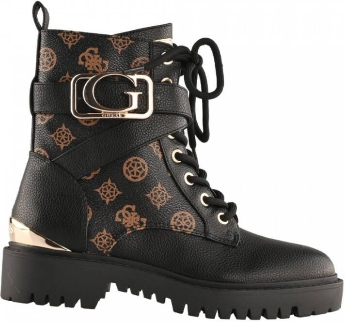 Guess Orana biker boot met gespdetail en logoprint - Foto 4